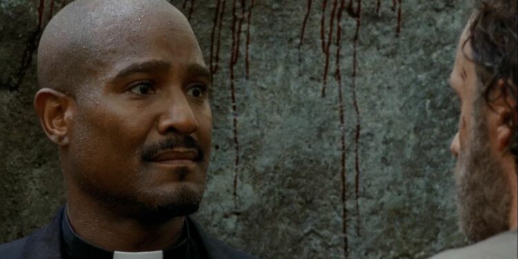 Father Gabriel Stokes meets Rick and company
