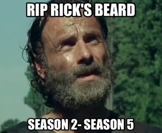 Rick loses his beard in the Walking Dead season 5 episode "Remember"