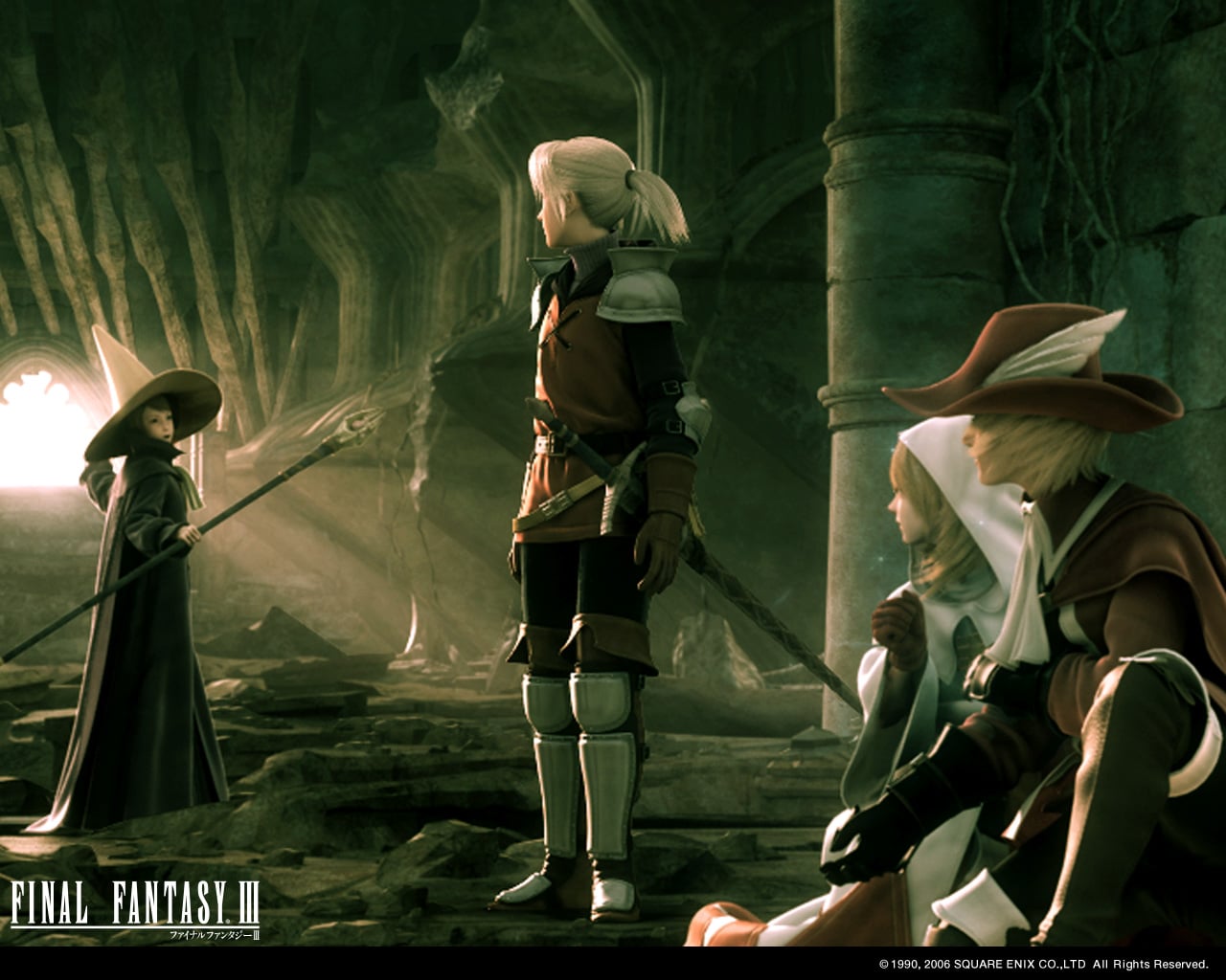 Screen short, FMV, Final Fantasy III