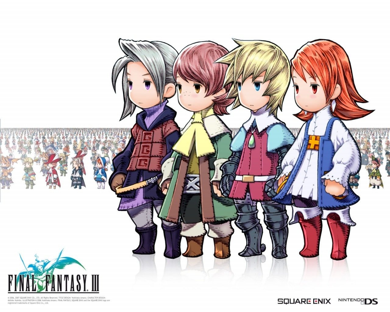 Luneth, Refia, Arc, Ingus, Final Fantasy III