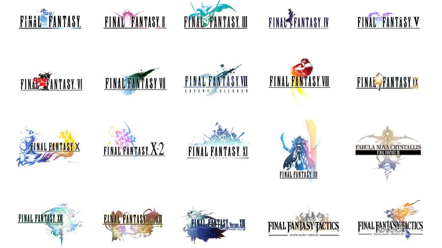 Final Fantasy Series Game Logos