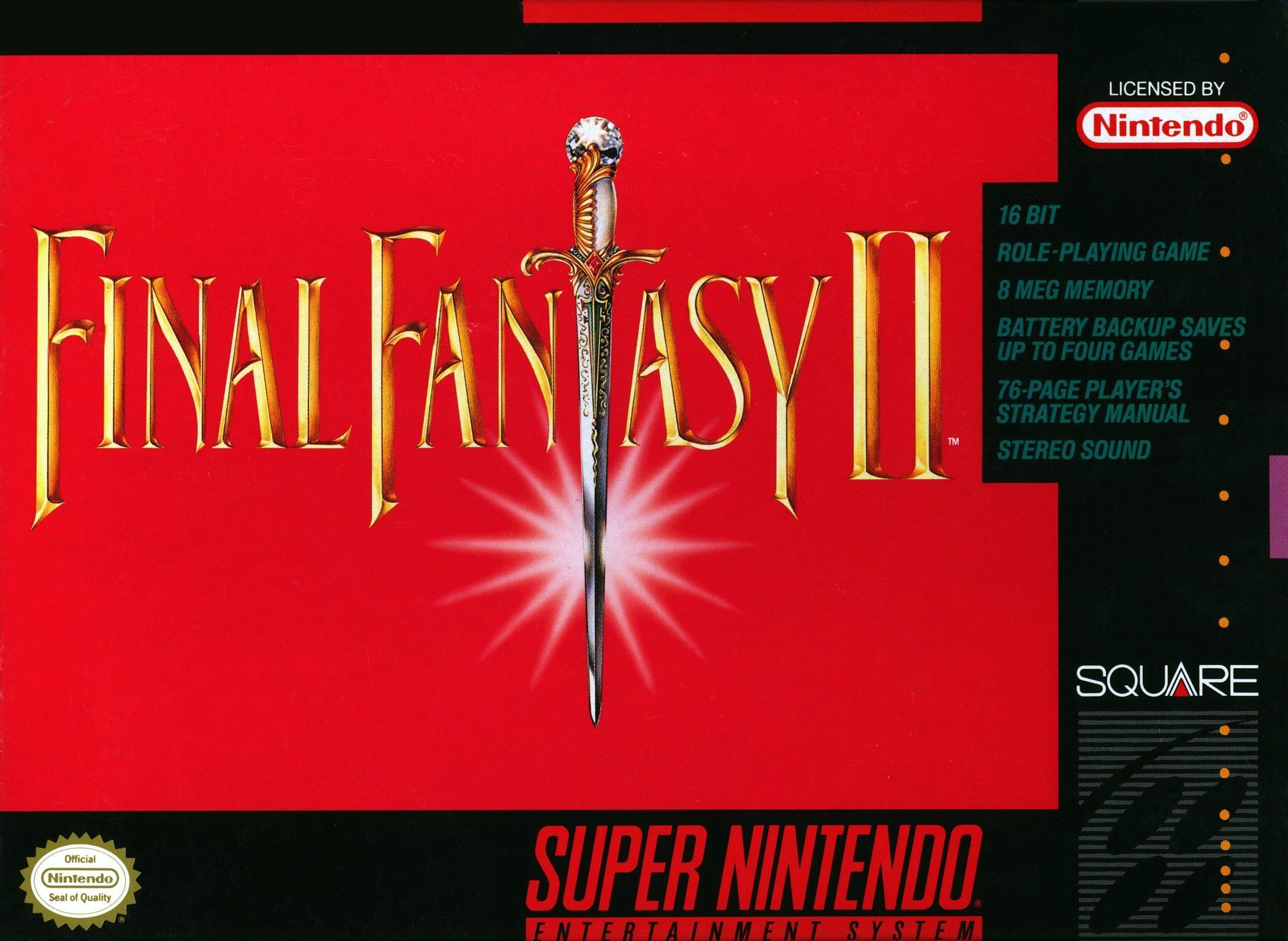 Final Fantasy, Cover Art, SNES