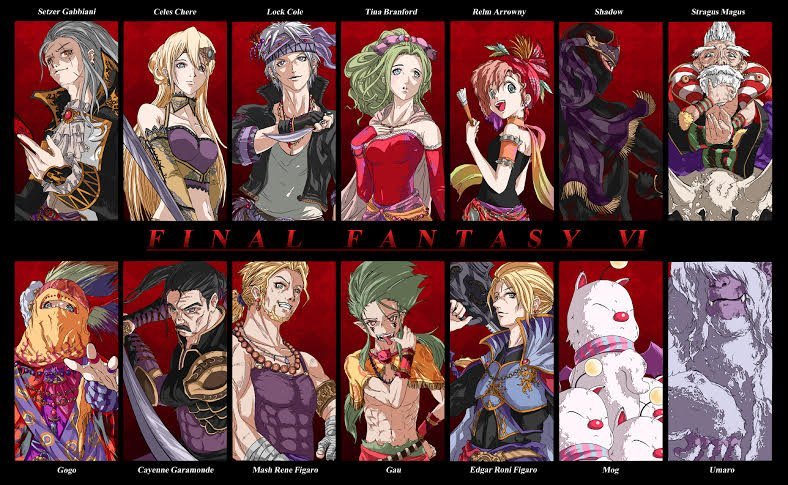 Characters, Final Fantasy VI, Cast