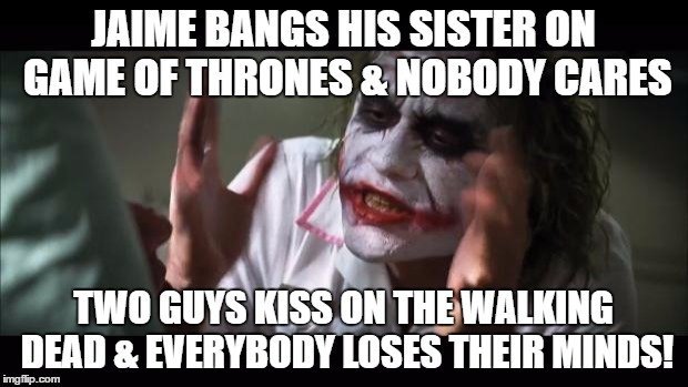 Game of Thrones Walking Dead Bang Meme