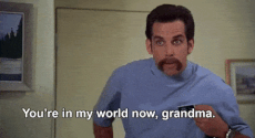 You're in my world now, grandma quote - Happy Gilmore gif